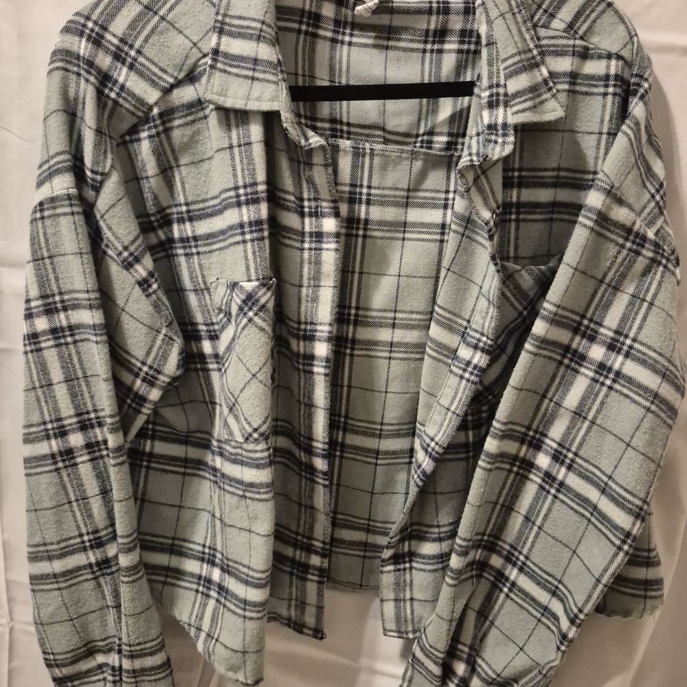 Charlotte Russe Plaid Button-Up Shirt